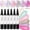 B, variant on 6 Colors Gel Nail Polish Pens Set, Gel Polish Pens with Fine Tips, Quick Dry Shine Nail Polish Markers, Portable Pastel Shimmer Art Nail Paint Set