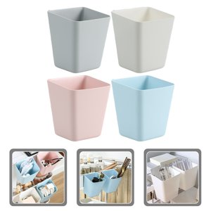 OULII 4Pcs Household Hanging Basket Multipurpose Assorted Color Storage Organizer