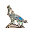 thumbnail image 1 of Lobo Animal Madera Artesanía Hueco Creativo Adorno de escritorio Cumpleaños Regalo de Navidad JShteea Libre de BPA, 1 of 9