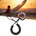 thumbnail image 2 of Correa de tabla de surf Correa de surf de 10 pies Cuerda de tracción de surf duradera TPU Correa de tobillo de tabla de paddle portátil ligera para Negro Sunnimix Correa de tabla de surf, 2 of 8