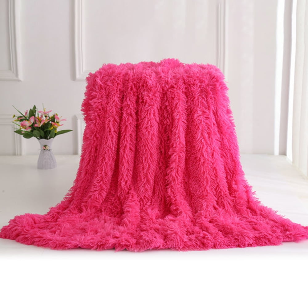 soft faux fur throw blanket