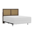 thumbnail image 5 of Hillsdale Furniture Serena Wood and Cane Panel Full/Queen Headboard with Bed Frame, Chocolate, 5 of 13