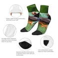 thumbnail image 5 of Fuzoiu Red-Eyed Tree Frog Print Adult Socks, Crew Moisture-wicking Socks, Unisex Cushion Crew Socks,Casual Sports Ankle Socks, 5 of 7