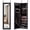 Black, variant on Costway Door Mounted Mirrored Jewelry Cabinet Storage Organizer