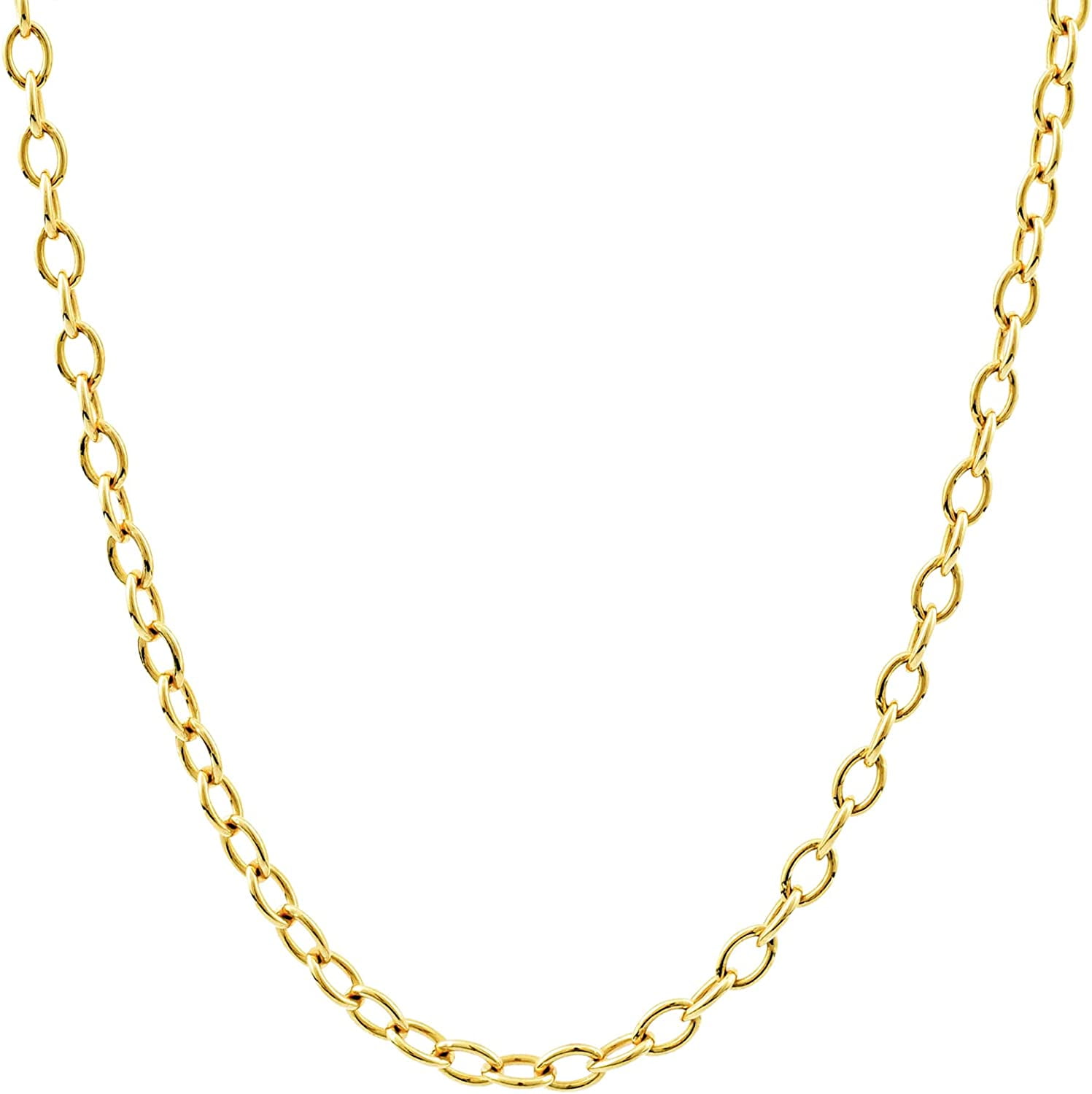 Gold Chain Necklace Collection 14K Solid Yellow Gold Filled Cable/Pendant Link Chain Necklaces