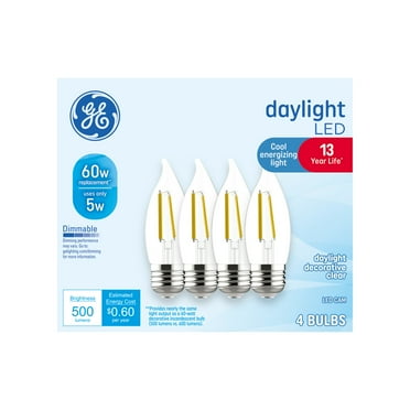 Daylight LED 60W Clear CA11 (4-Pack)