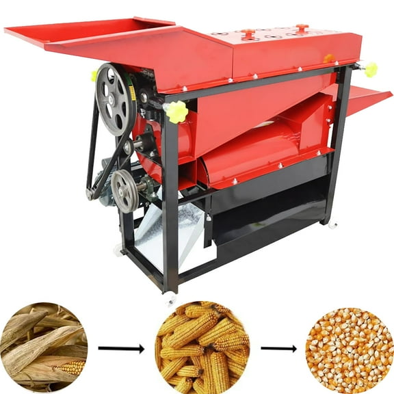 Dry and Wet Corn Husking and Threshing Integrated Machine Thickened Electric Farm Maize Peeler 220V