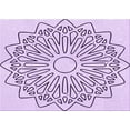 thumbnail image 1 of Ahgly Company Machine Washable Indoor Rectangle Transitional Rich Lilac Purple Area Rugs, 8' x 10', 1 of 7