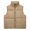 Khaki, variant on Vivianyo HD Women's Cropped Puffer Vest, Stand Collar Sleeveless Zip Up Winter Coat for Women, Sizes S-2XL