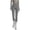 Gray, variant on Womens Yoga Pants Solid-Color High Waisted Slim Fit Pant with Pockets Slim and Shaping for Daily Sports