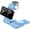 Light Blue, variant on Magnetic Wireless Charger Stand, 3 in 1 Foldable Wireless Charging Station with 20W Adapter, Travel Charger for Multiple Devices for iPhone 16 15 14 13 12 Pro/Max/Plus/Mini, iWatch, AirPods