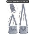 thumbnail image 4 of Deago Women Nylon Tote Purse Waterproof Multi-function Crossbody Shoulder Handbags Light Travel Messenger Bag (Gray), 4 of 10