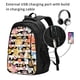 thumbnail image 2 of Balery Sea Shell Mochila con carga USB para hombre y mujer - Mochila impermeable y antirrobo para laptop con puerto USB para viajes, trabajo, 2 of 7