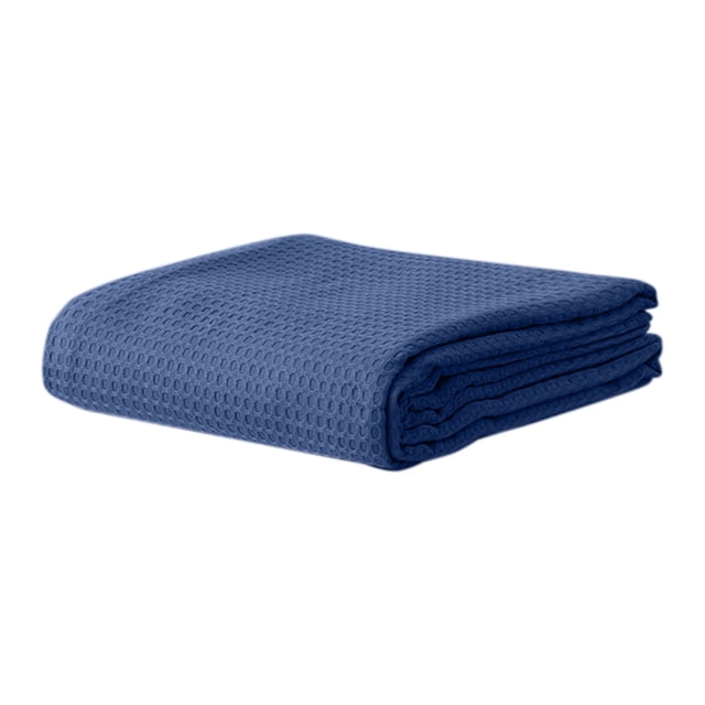 Matoen12 Solid Color Plush Blankets for Bed Sofa, Machine Washable Polyester Throw Blanket Breathable Air Conditioning Quilt for Nap, Modern Simple Home Decor Ideal Gift, 43"x59", 1PC, Dark Blue