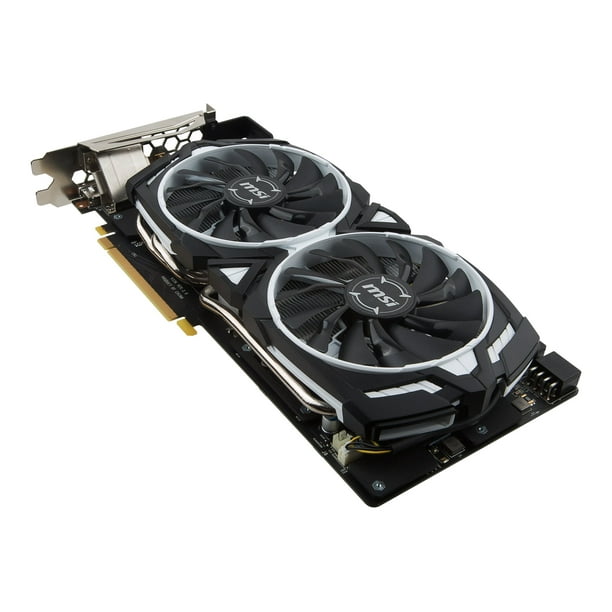 MSI GTX 1080 ARMOR 8G OC Graphics card GF GTX 1080 8 GB GDDR5X PCIe 3.0 x16 DVI HDMI 3 x DisplayPort black white Walmart