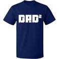 thumbnail image 2 of OXI T-Shirt - Dad Square, Basic Casual T-Shirt for Men's and Women Fleece T-Shirt Short Sleeve - Navy Blue Small, 2 of 3
