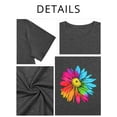 thumbnail image 4 of XCHQRTI Plus Size Daisy Women Tshirt Graphic Oversized Tees Short Sleeve Casual Tee, 4 of 8