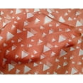 thumbnail image 5 of oneOone Tissu Tabby en Soie Imprimé Géométrique Triangle Tissu de Couture BTY 42 Pouces de Large, 5 of 5