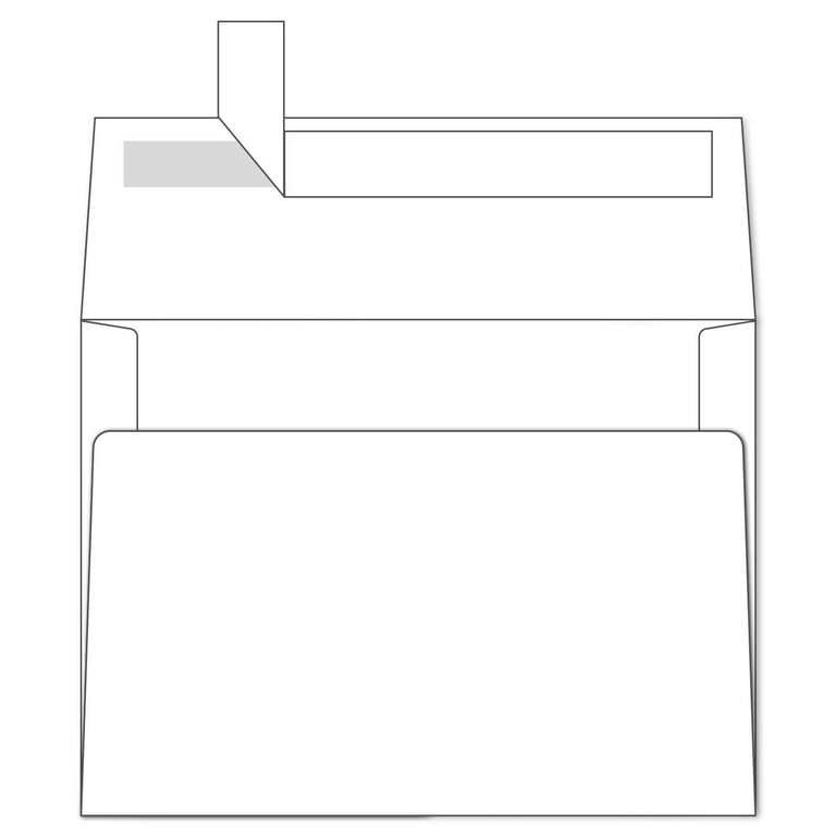 250 A7 Printable White Envelopes 5X7-250 Pack Quick Self Seal,for 5x7 s,  Perfect for Chirstmas s, 