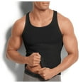 thumbnail image 2 of Hanes Men's Black / Gray Classic Cotton Comfort Tagless Tanks 4 Pack Size XL, 2 of 2