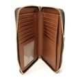 thumbnail image 5 of Michael Kors Jet Set Travel Medium Signature Pvc Medium Zip Around Phone Holder Wristlet Wallet (Brown Signature), 5 of 6
