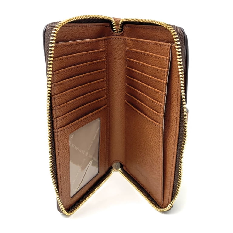 WALLET bag＋POCKET shoulder／ブラック×オレンジ Michael Kors Jet Set Medium Zip Around Phone Wallet with