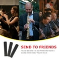 thumbnail image 3 of OULII 3Pcs Resin Clarinet Reeds Durable Black Replacement for Professional Clarinet Players, 3 of 8
