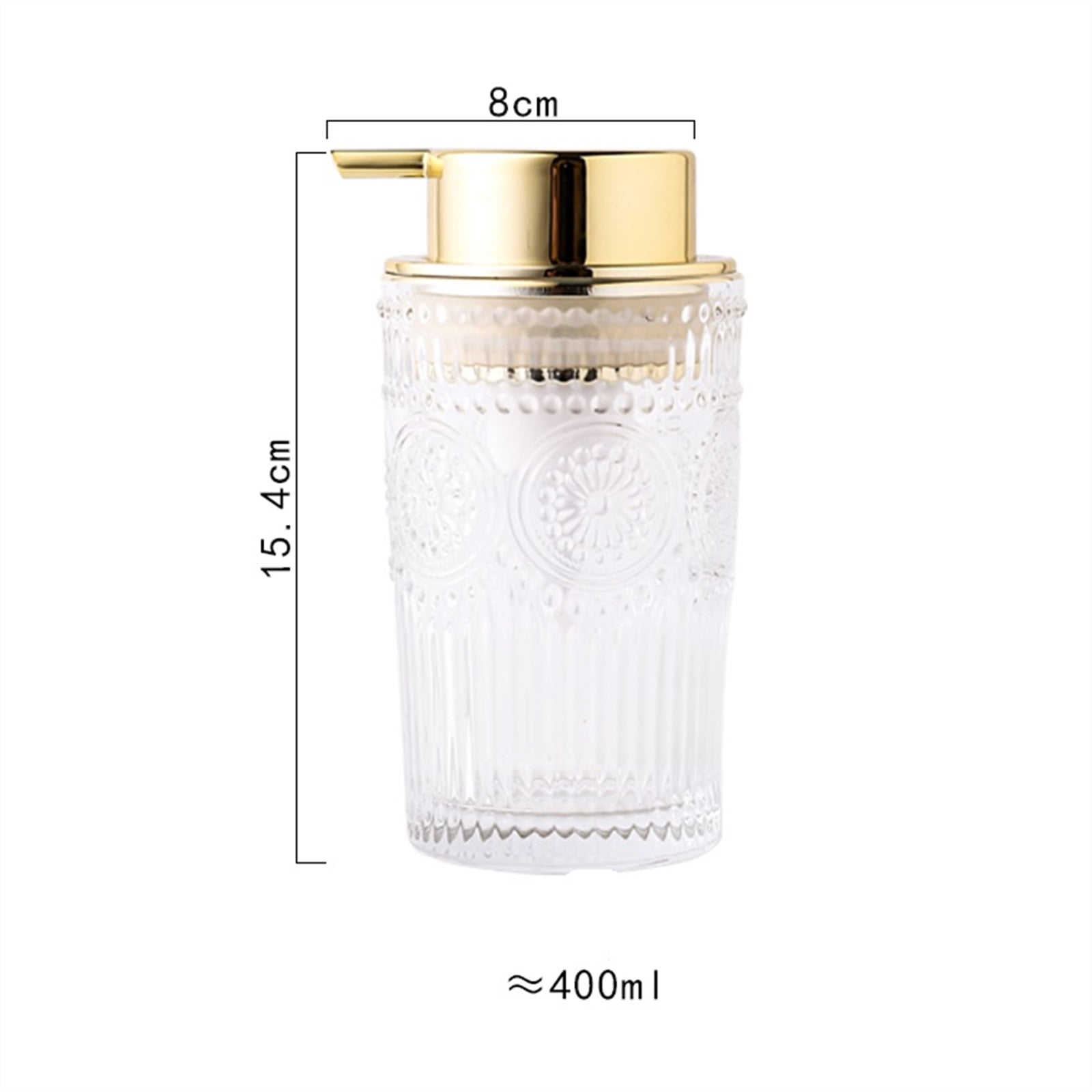 Glass Soap Dispenser Multipurpose Soap Dispenser Easy to Clean Glass Soap Pump Dispenser Ideal for Bath and Bathroom