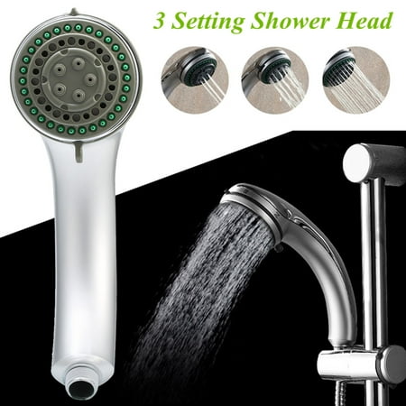3 Setting Spray High Pressure Handheld Bathroom Rain Shower Head Multi (Best Rain Shower Head With Handheld Spray)