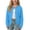 Sky Blue, variant on BXJX Girls Open Front Cardigans Size 7-8 T, Long Sleeve Casual School Crew Neck Kids Knitted Cardigan Sweaters Pink