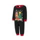 thumbnail image 3 of Pijamas navideños familiares a juego, pelele para bebé/camiseta de manga larga con estampado de árbol de Navidad y ciervos y pantalón a cuadros., 3 of 10