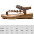 thumbnail image 2 of Sandalias planas de playa transpirables para mujer sandalias bohemias de verano zapatos para caminar al aire libre, 2 of 8