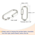 thumbnail image 3 of Uxcell 3mm Thick 1m Long Chain Connectors Pendant Light Fixture Chains Nickel Color 1 Set, 3 of 5