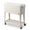 Milk White, variant on 80QT Insulated Cooler Cart, Rectangular Plastic Refrigeration with Opener and Cap Catcher, 2 Side Handles, Cooling 48 Hours, for Outdoor, Pink