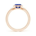 thumbnail image 2 of ANGARA Natural Bezel-Set Pear-Shaped 1.95 ct Tanzanite Ring with Diamonds in 14K Rose Gold for Women (Size-10x7mm) | December Birthstone, Anniversary, Jewelry Gift for Women | Natural Tanzanite Ring, 2 of 10
