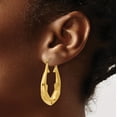 thumbnail image 4 of 14k Polished Dolphin Hoop Earrings, 4 of 5
