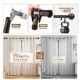 thumbnail image 6 of KAMANINA 7/8" Adjustable Single Curtain Rod with Netted Texture Finial, 28 - 48", Bronze, 6 of 7