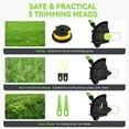 thumbnail image 5 of Firstness String Trimmer Cordless, 20V Electric Weed Wacker with 2 Batteries & Charger, Powerful 8500 RPM, Grass Trimmer & Edger for Lawn Care, Yard, Garden, 3-in-1 Cutting Head, Lightweight 4.85lbs, 5 of 13