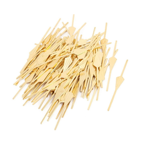 100Pcs Gold Tone 45mm Long Chandelier Connector Clip for Fastening Crystal
