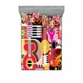 thumbnail image 2 of Ambesonne Colorful Fitted Sheet & Pillow Sham Set, Music Instruments, Twinxl, Multicolor, 2 of 3