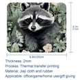 thumbnail image 5 of Raccoon Gaming Mousepad Square, 8.3x9.8 Inch Non-Slip Rubber Bottom Printed Mouse Mat for Office and Gaming, 5 of 6