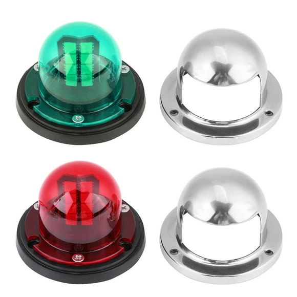Boat Bow Lamp, LED Navigation Light Red Green Lighting 12V 5W For Pontoon Deck Ship