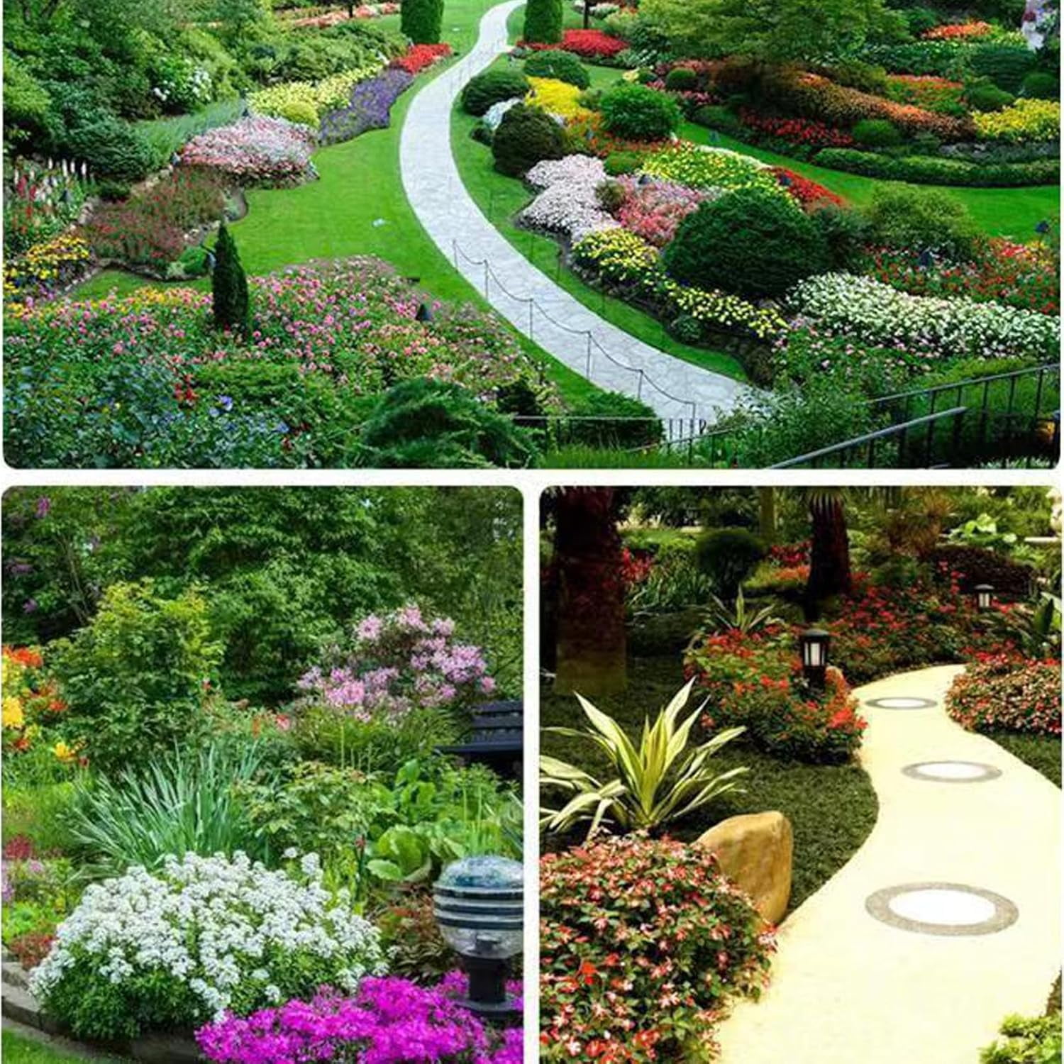 Landscape Edging Border 2 Inch Tall | 100 FT with 150 PCS Spikes, Plastic Lawn Edging for Landscaping, Flower Beds, and Yard - Black