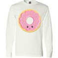 thumbnail image 3 of Inktastic Light Pink Donut Long Sleeve T-Shirt, 3 of 5