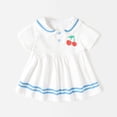 thumbnail image 5 of Curuila Child Toddler Girls School Dress Short Sleeve Fruit Print Crew Neck Summer Comfortable Dresses Size 18-24 Months, 5 of 5