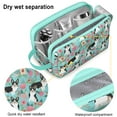 thumbnail image 4 of Toiletries Bag,Corgi Dog and Flowers Mens Womens Toiletry Bag Bathroom Bag,Waterproof Toiletry Travel Bag Dopp Kit Shaving Bag 11x6.3x5.1 Inch, 4 of 5