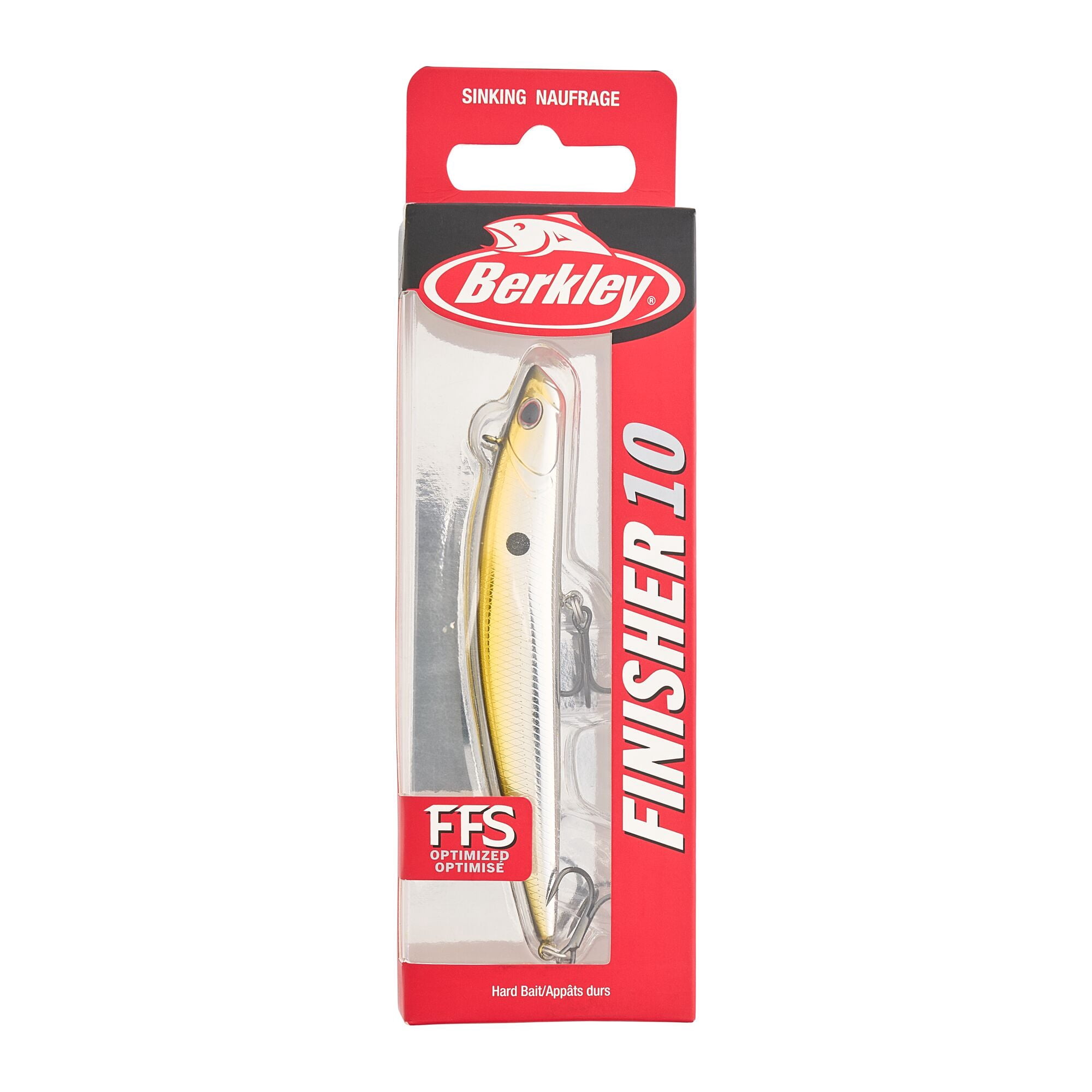 Berkley Finisher, 4 in, Glide Baits, Gold Chrome (1 Count)