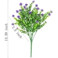 thumbnail image 2 of ZOELNIC 8Pcs Artificial Flowers Outdoor UV Resistant Fake Flowers ,Faux Plastic Flower Greenery Shrubs Plants for Indoor Outside Hanging Planter Home Garden Decoration, 2 of 8