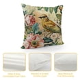 thumbnail image 4 of SHANXI  Throw Pillow Covers Vintage Floral Spring Bird Flower Square Pillowcase for Home Decor Sofa Car Bedroom Pillow case  18x18in, 4 of 5