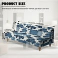 thumbnail image 7 of Xoenoiee Cow Pocket Pattern Stretch Armless Folding Sofa Slipcover Elastic One Piece Spandex T Cushion Futon Bed Covers Decorative Dust Proof Furniture Protector, 7 of 7